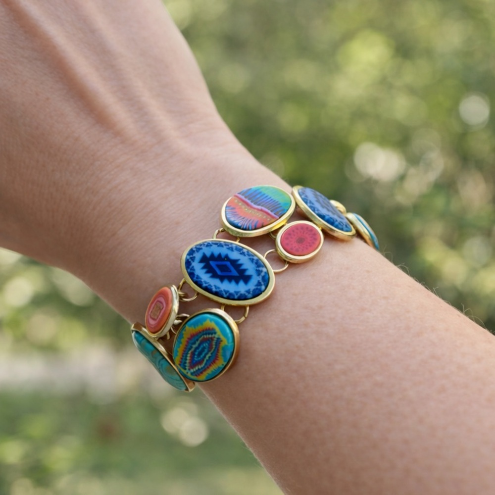 Jil Zarah Turquoise Cobblestone Bracelet - Picture 2 of 6